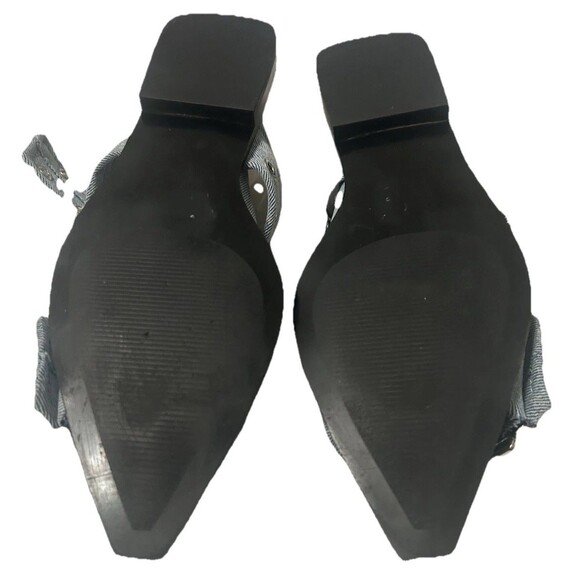 Steve Madden Graya Womens Size 8M Snipped Toe Denim Slingback Buckle Flat Shoes - Picture 8 of 10